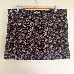 🦋 5 for $25 Corduroy Floral Mini Skirt Boho Cottagecore